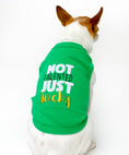 Load image into Gallery viewer, Parisian Pet 'Not Talented Just Lucky' Witty Dog Shirt – Trendy Slogan Pet Apparel for Dogs & Cats-Saint Patrick's Day
