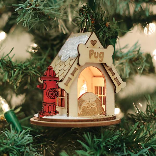 Pug Ornament - Southlake Paws
