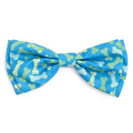 Blue Preppy Bones Bow Tie