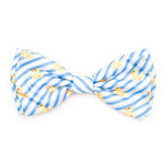 Light Blue/White Stripe Rubber Duck Bow Tie