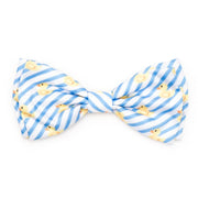 Light Blue/White Stripe Rubber Duck Bow Tie