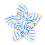 Light Blue/White Stripe Rubber Duck Flower