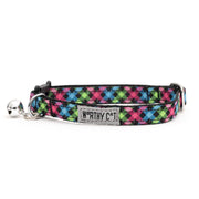 Carnival Check Cat Collar