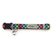 Carnival Check Cat Collar