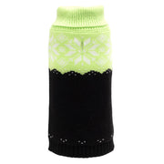 Neon Green/Black Snowtrails Sweater