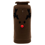 Brown Reindeer Face Sweater