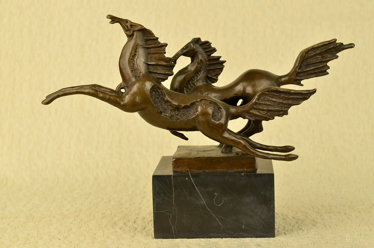 Signed Original Milo Dual Horses Horse Modern Art Abstract Sculpture Statue SALE