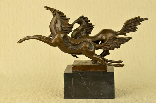 Signed Original Milo Dual Horses Horse Modern Art Abstract Sculpture Statue SALE