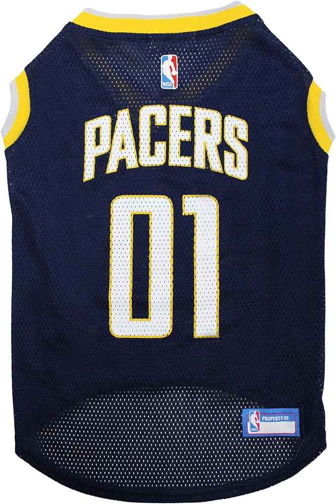 NBA Indiana Pacers Basketball Mesh Dog Jersey
