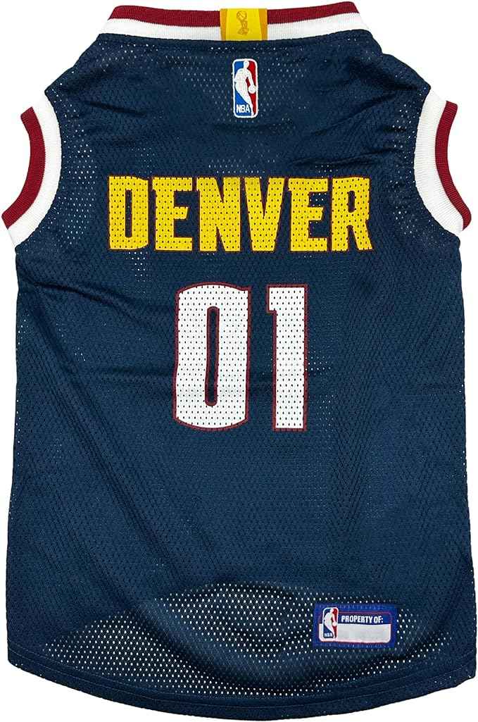 NBA Denver Nuggets Basketball Mesh Dog Jersey