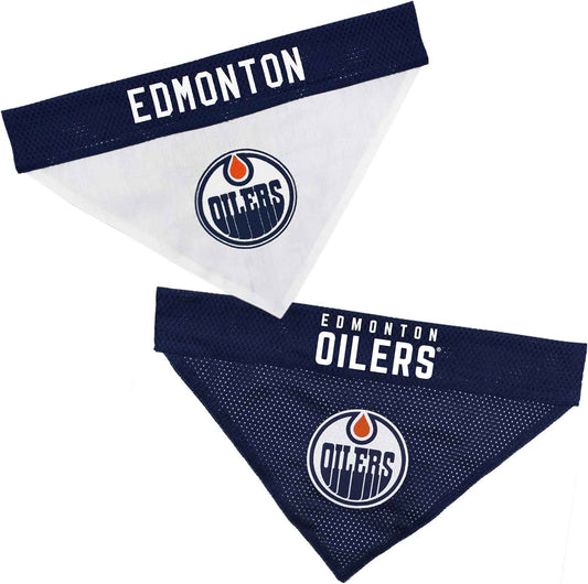 Edmonton Oilers Reversible Dog Bandana
