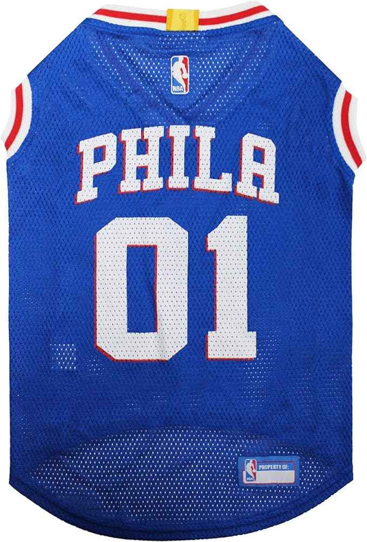 NBA Philadelphia 76ers Basketball Mesh Dog Jersey