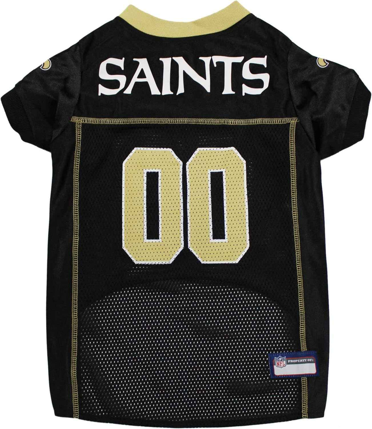 NFL New Orleans Saints Striped Mesh Dog Jersey