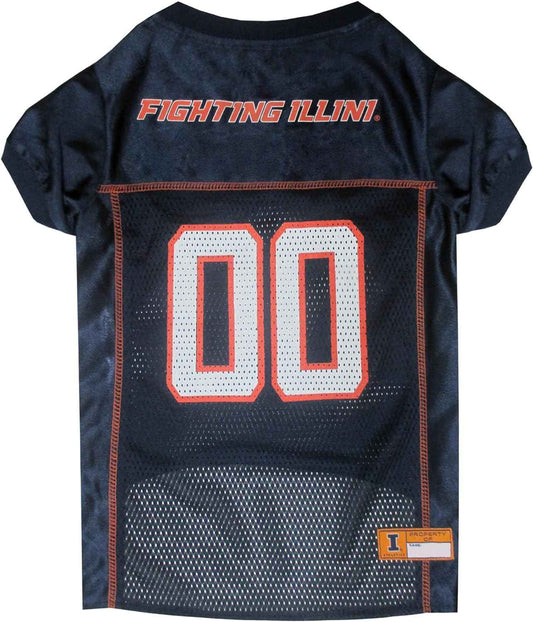 NCAA Illinois Mesh Dog Jersey