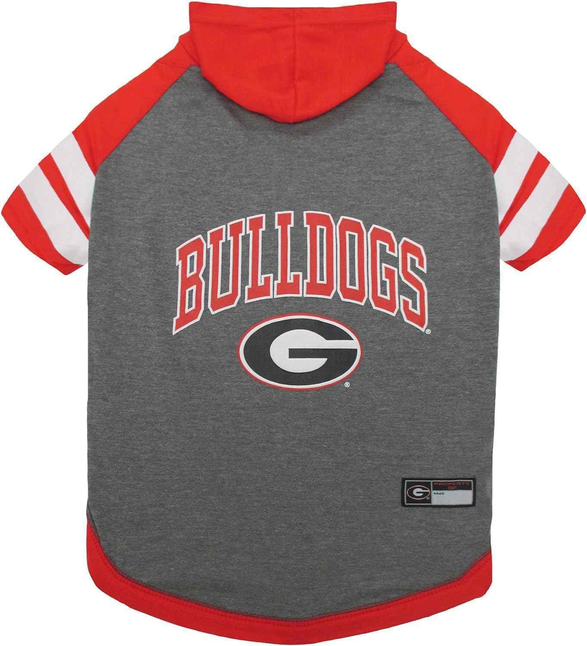 NCAA University of Georgia Bulldogs Hooded Dog T-Shirt