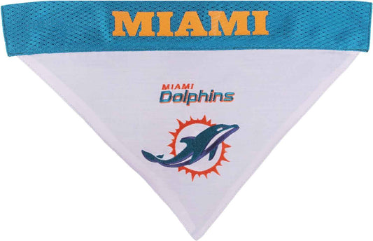 Miami Dolphins Reversible Dog Bandana