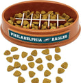 Load image into Gallery viewer, Philadelphia Eagles Football Slow Feeder Bowl
