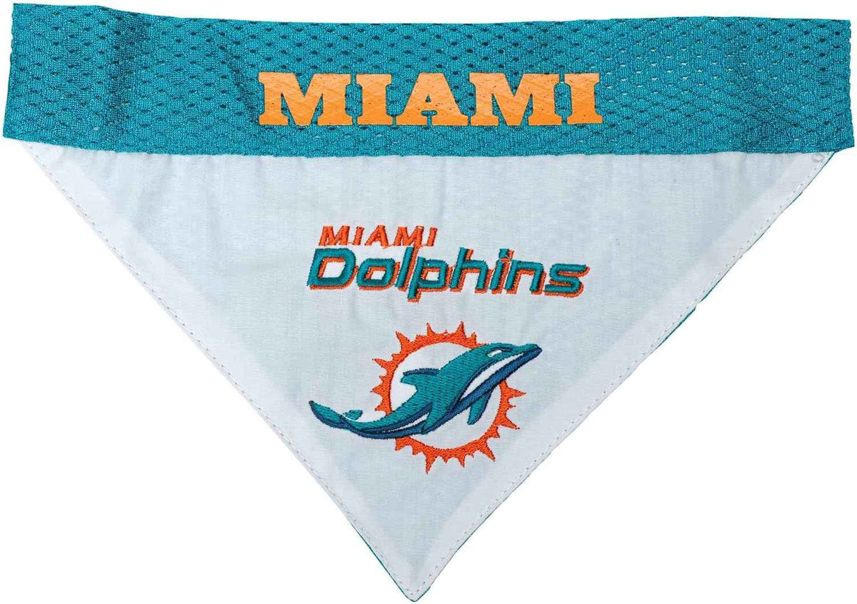 Miami Dolphins Reversible Dog Bandana