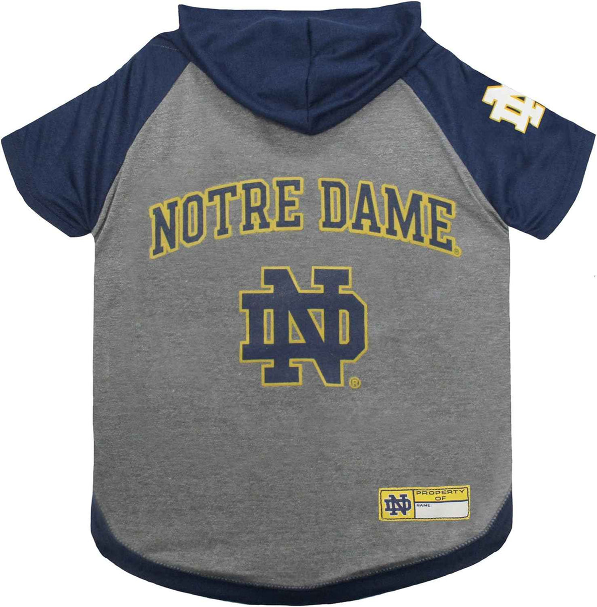 NCAA University of Notre Dame Fighting Irish Hooded Dog T-Shirt