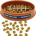 Load image into Gallery viewer, New England Patriots Football Slow Feeder Bowl
