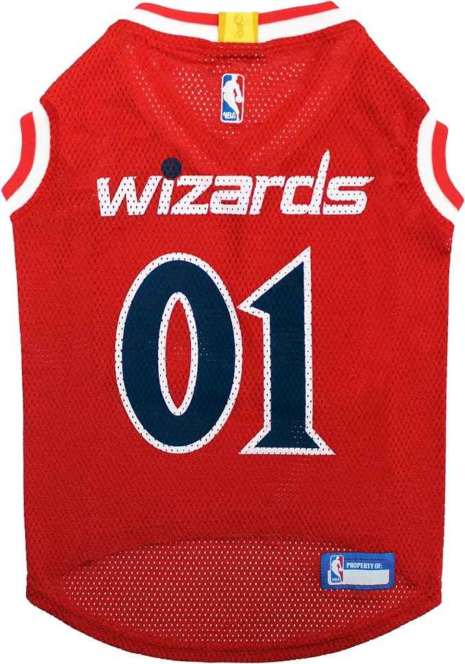 NBA Washington Wizards Basketball Mesh Dog Jersey
