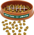 Load image into Gallery viewer, New York Jets Football Slow Feeder Bowl
