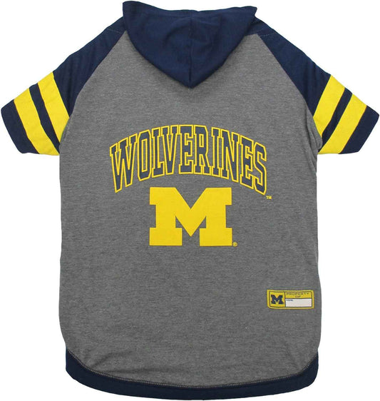 NCAA University of Michigan Wolverines Hooded Dog T-Shirt