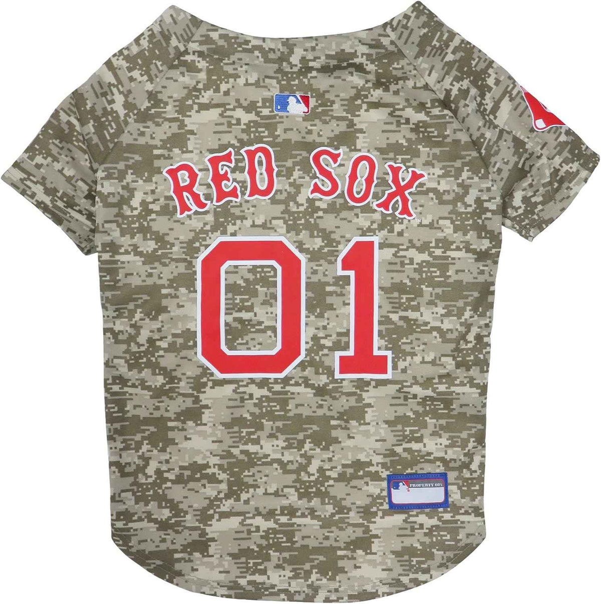 MLB Boston Red Sox Camo Mesh Dog Jersey