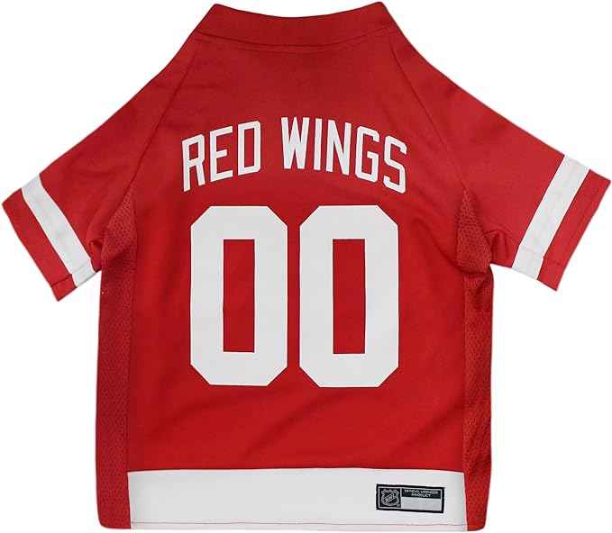 NHL Detroit Red Wings Mesh Dog Jersey