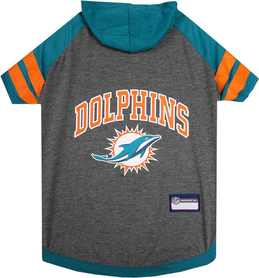 NFL Miami Dolphins Hooded Dog T-Shirt