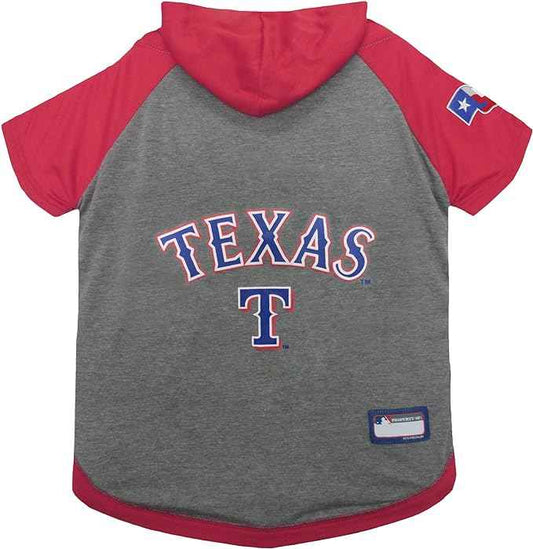 MLB Texas Rangers Hooded Dog T-Shirt