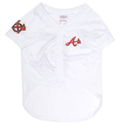 Atlanta Braves Dog Jersey - White 