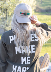 Pup Lux Custom Dog Snapback Hat | Gift for Dog Lovers | Tan Trucker