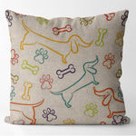 Rainbow Outline Throw Pillow Cover (Cover Only)