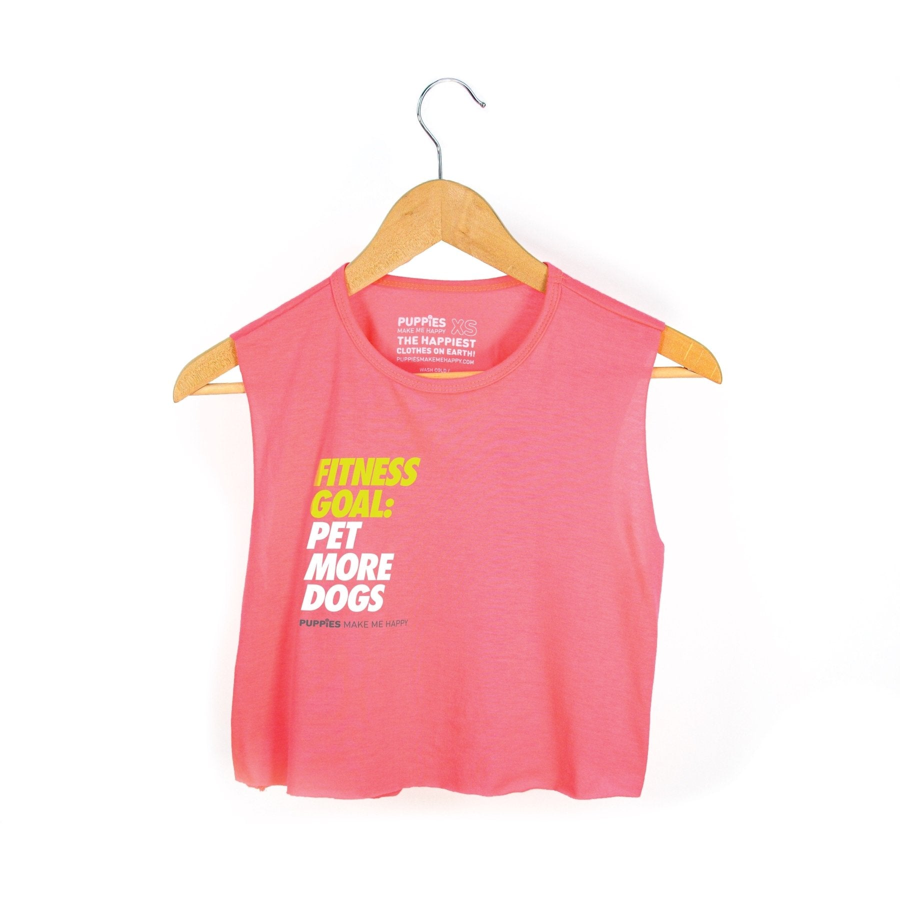 Fitness Goals Crop Top | Gift for Dog Lovers & Dog Owners
