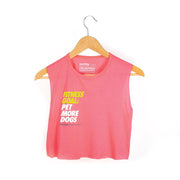 Fitness Goals Crop Top | Gift for Dog Lovers & Dog Owners