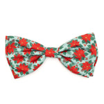 Green Poinsettias Bow Tie