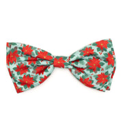 Green Poinsettias Bow Tie