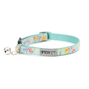 Mint Green Life's a Beach Cat Collar