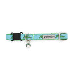Blue Alligators Cat Collar