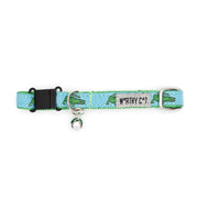 Blue Alligators Cat Collar