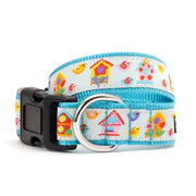 Blue Birdhouses Collar & Lead Collection
