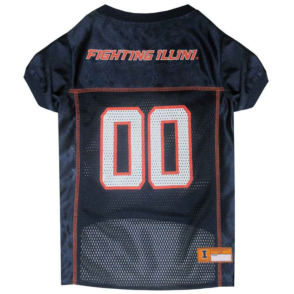 Illinois Fighting Illini College Dog Jersey - Official College Sports Pet Fan Apparel
