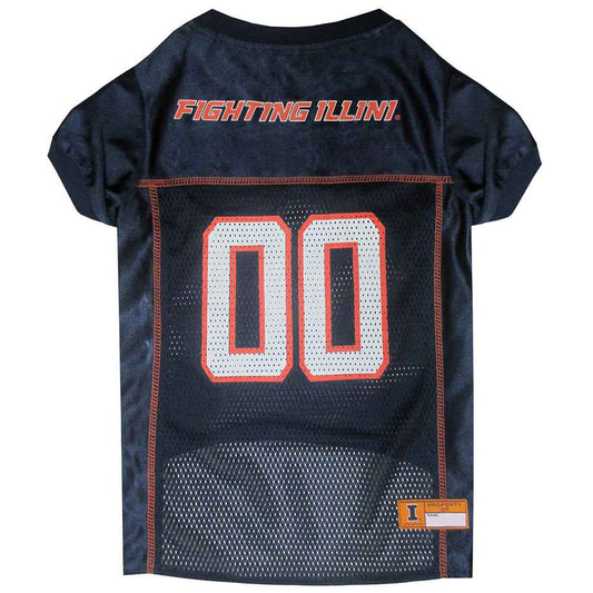 Illinois Fighting Illini College Dog Jersey - Official College Sports Pet Fan Apparel