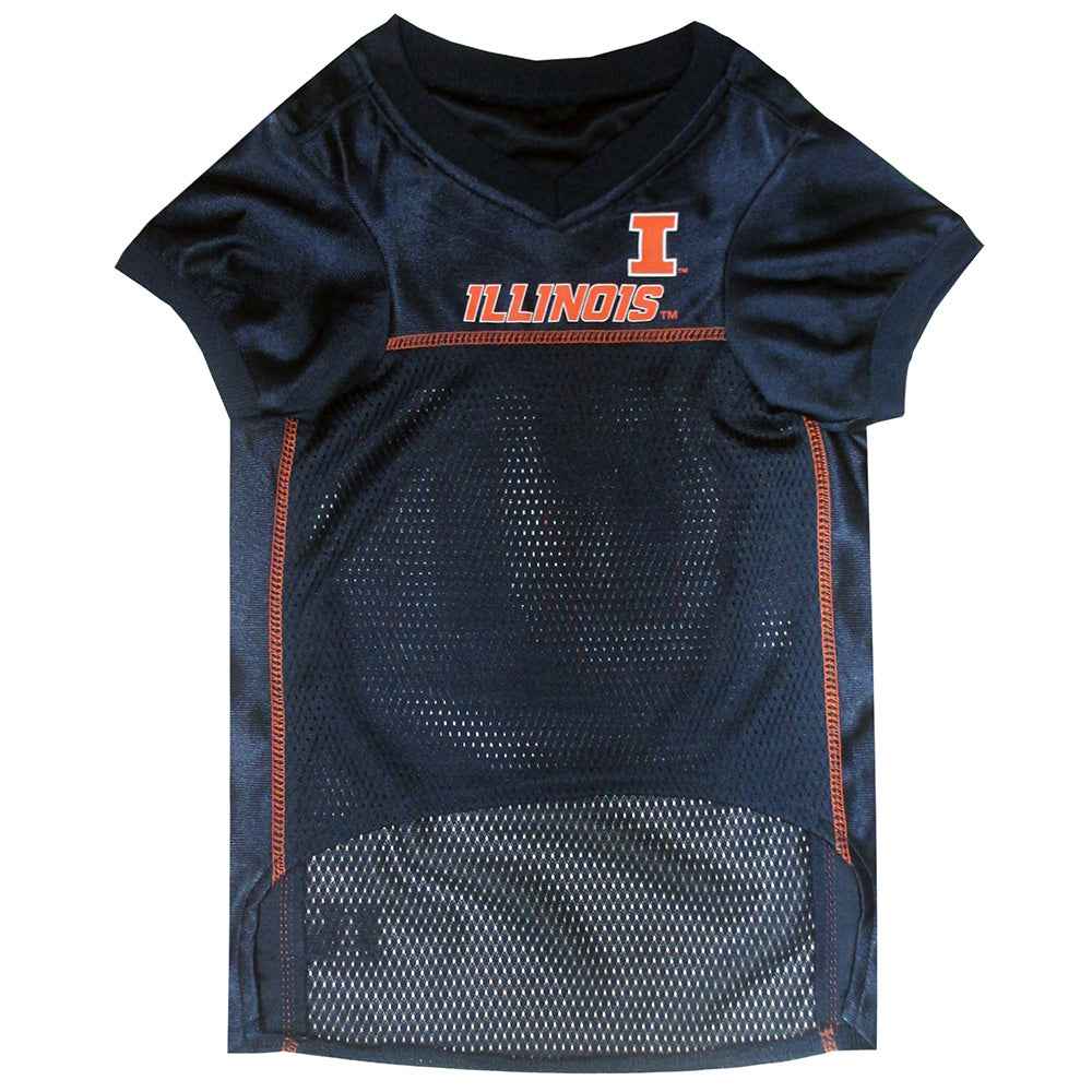 Illinois Fighting Illini College Dog Jersey - Official College Sports Pet Fan Apparel