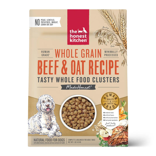 Honest Kitchen Clusters Whole Grain Beef & Oat Dog 