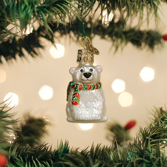 Mini Polar Bear Ornament - Southlake Paws