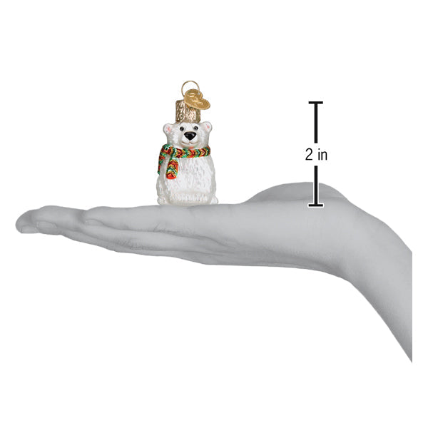 Mini Polar Bear Ornament - Southlake Paws