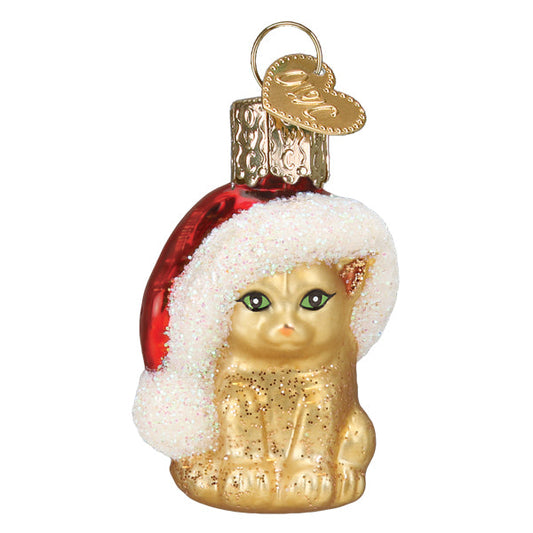 Mini Santa's Kitten Ornament - Southlake Paws