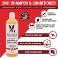 Load image into Gallery viewer, 2-in-1 Shampoo + Conditioner - Coconut Scented - Professional Size
